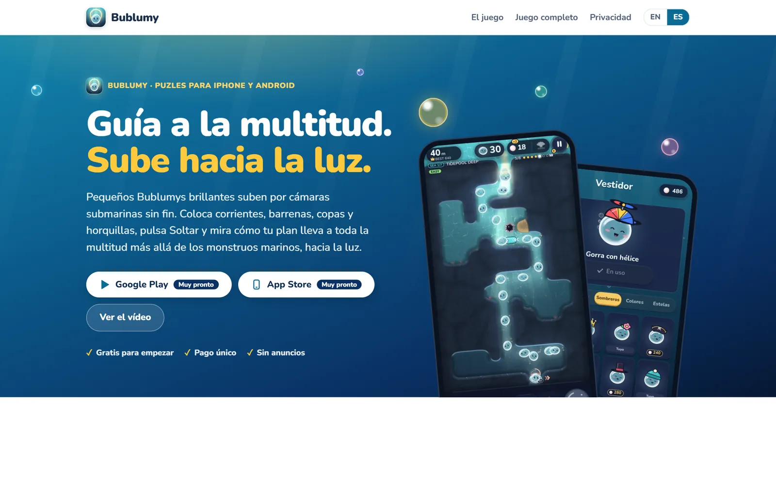 Bublumy home page